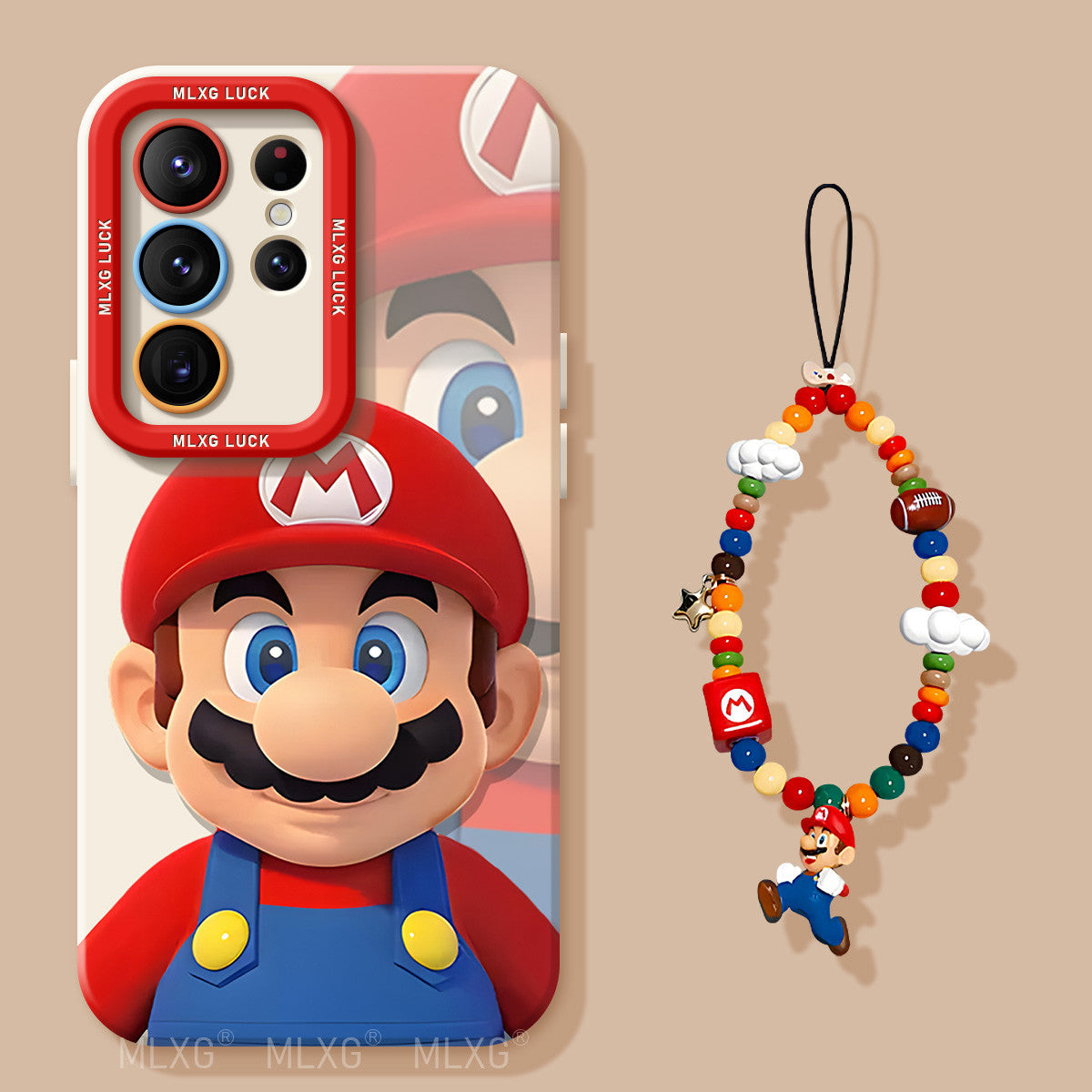 Mario Liquid Silicone Lanyard Case