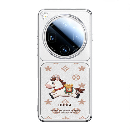 Cute Lucky Pony Faux Leather Case