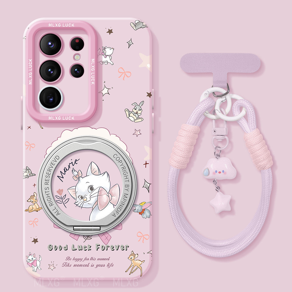 Marie Liquid Silicone Lanyard Case with Bracket