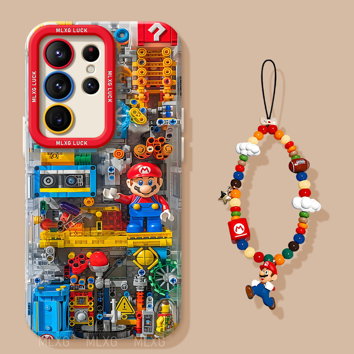 Mario Liquid Silicone Lanyard Case