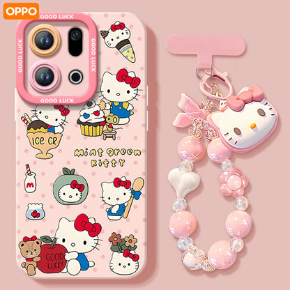 Hello Kitty Liquid Silicone Lanyard Case