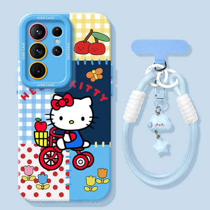 Hello Kitty Liquid Silicone Lanyard Case