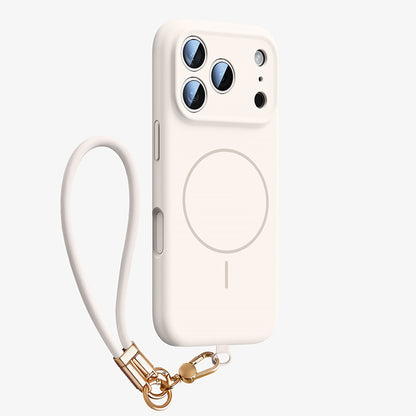 Wrist Strap Liquid Silicone Case with MagSafe
