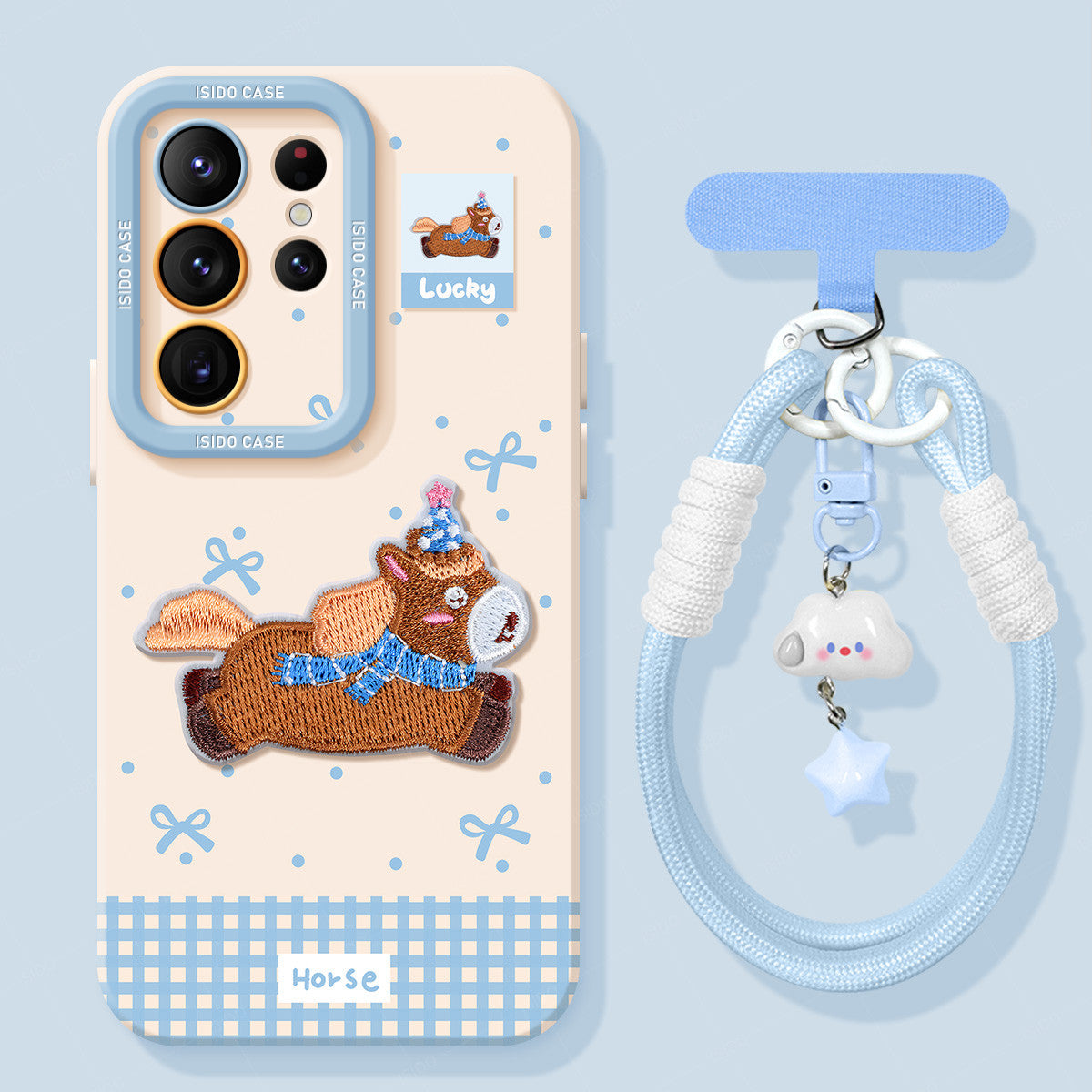 Pony Liquid Silicone Lanyard Case