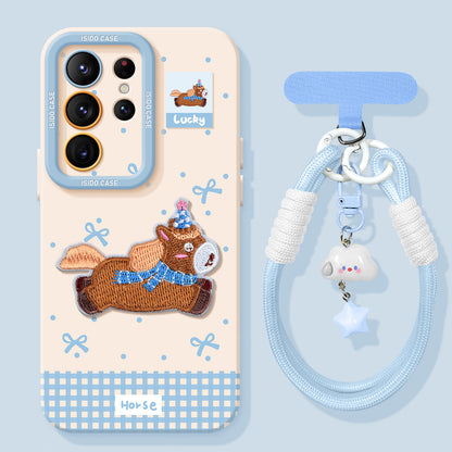 Pony Liquid Silicone Lanyard Case