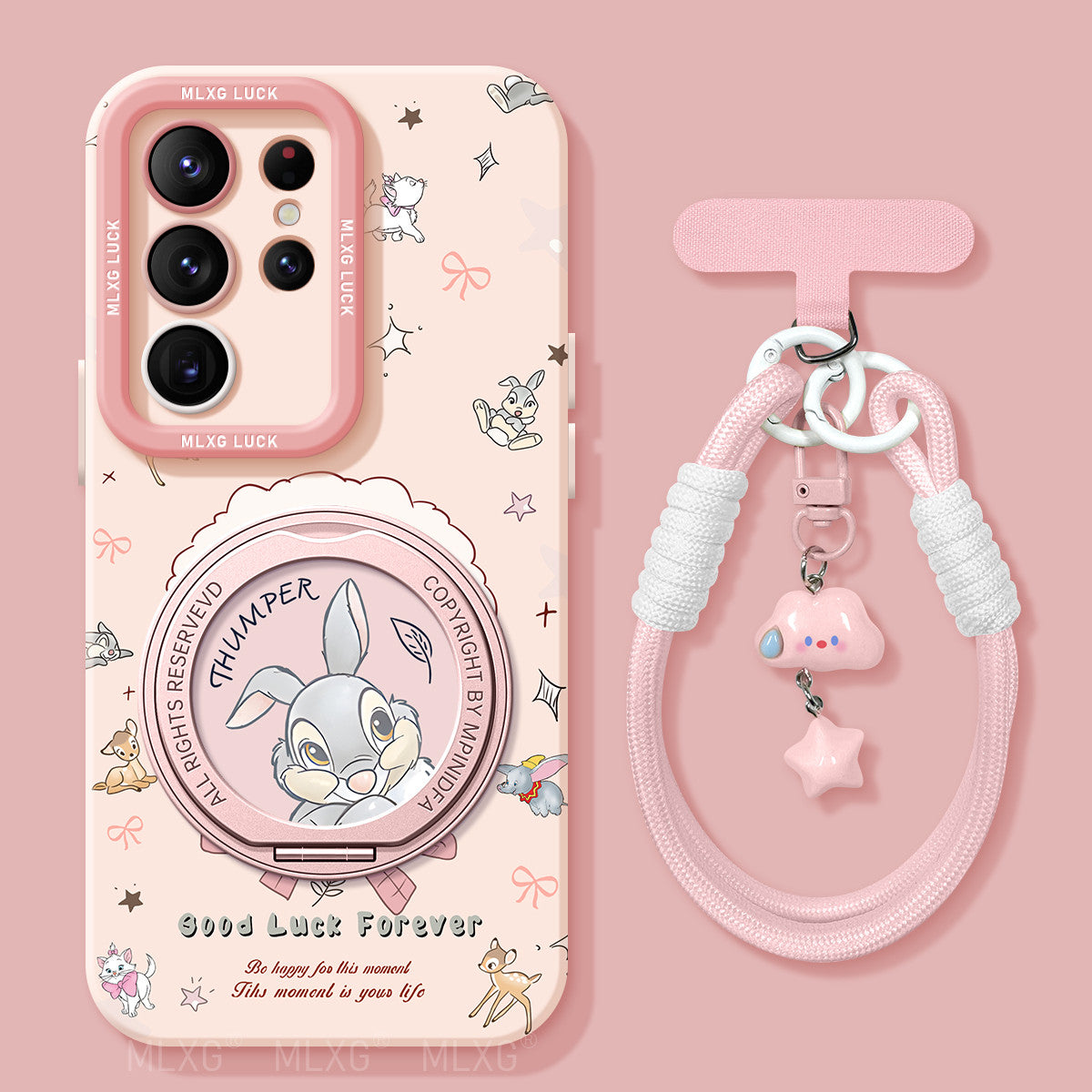 Marie Liquid Silicone Lanyard Case with Bracket