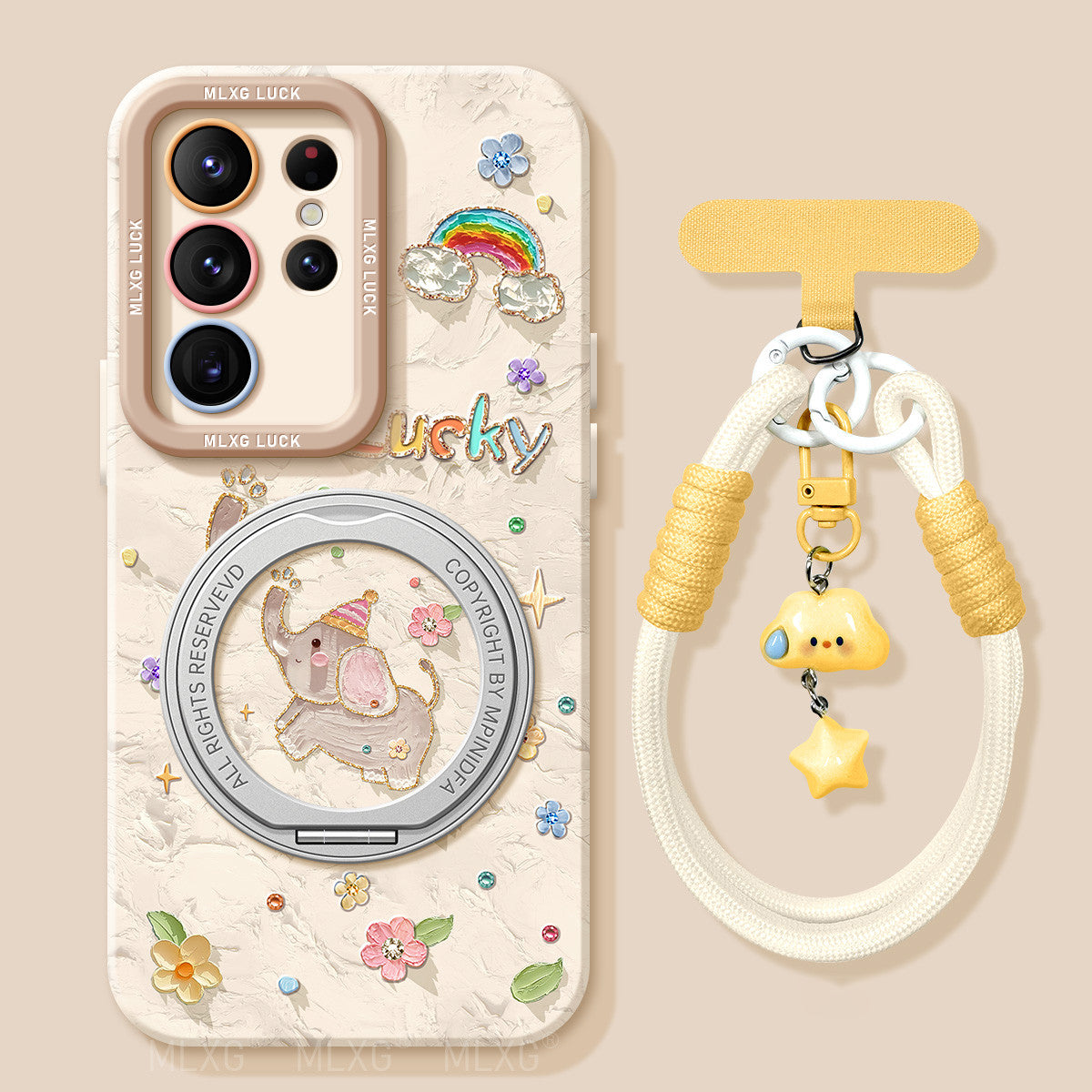 Liquid Silicone Lanyard Case with Bracket