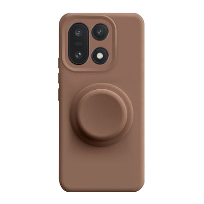 Solid Color Liquid Silicone Case with Kickstand