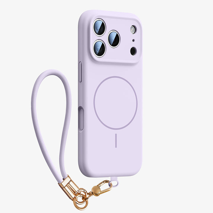 Wrist Strap Liquid Silicone Case with MagSafe