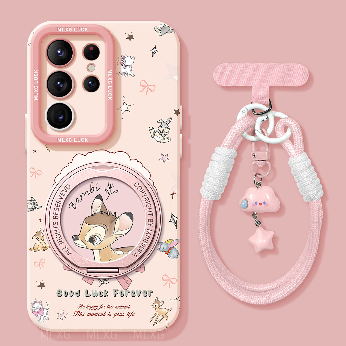 Marie Liquid Silicone Lanyard Case with Bracket
