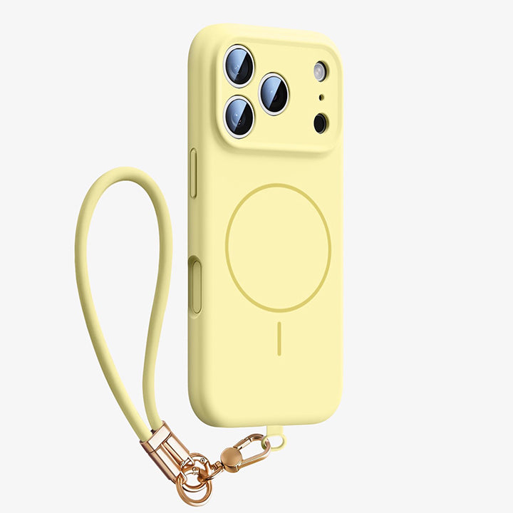 Wrist Strap Liquid Silicone Case with MagSafe