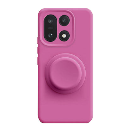 Solid Color Liquid Silicone Case with Kickstand