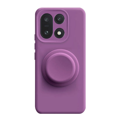 Solid Color Liquid Silicone Case with Kickstand