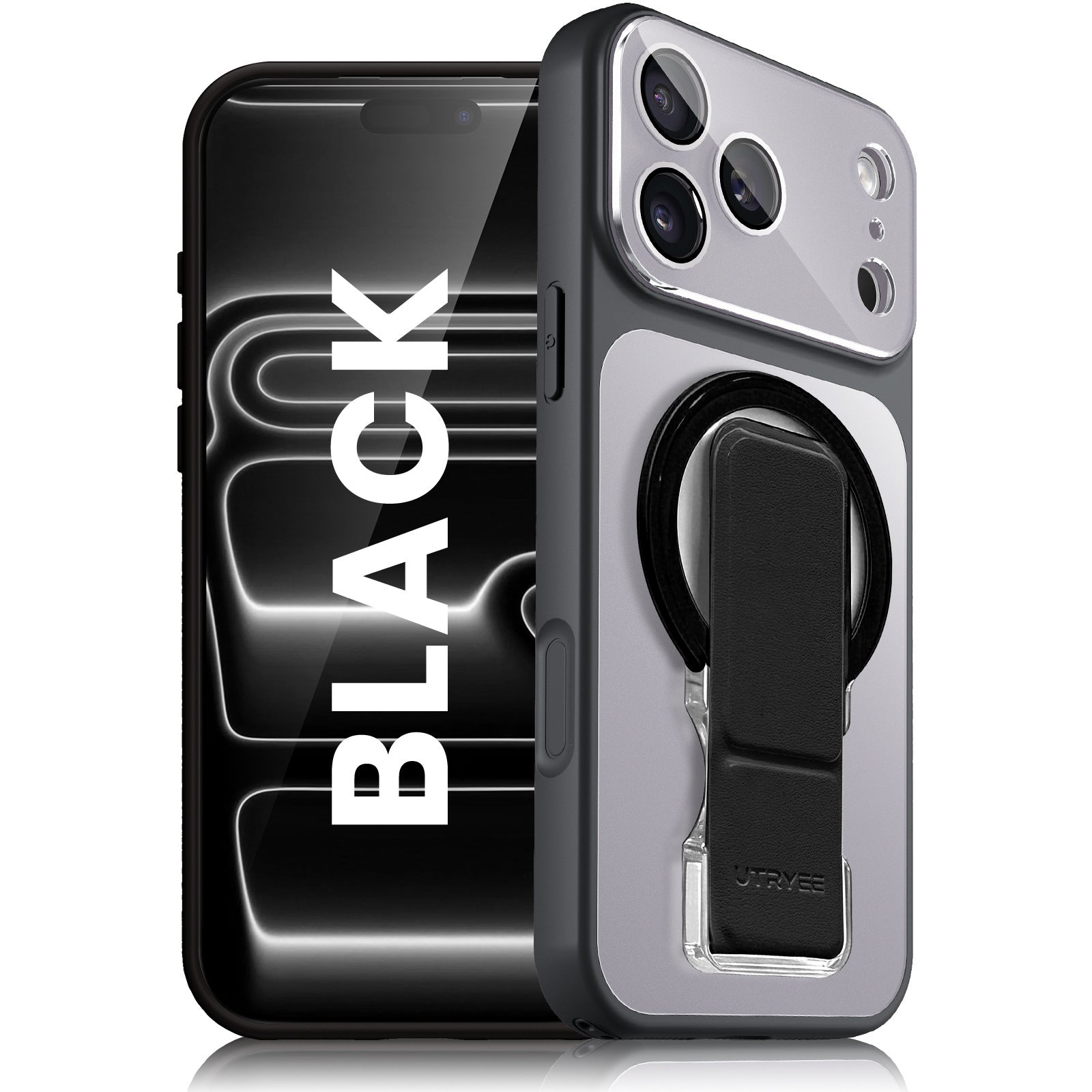 Folding Stand Transparent Case with MagSafe