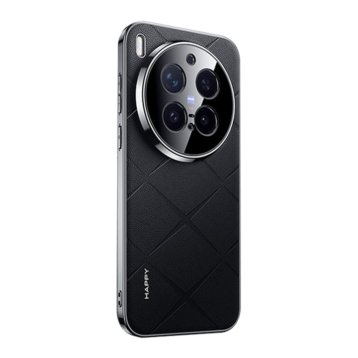 Electroplated Frame Business Leather Case