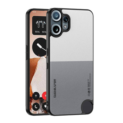 Contrast Color Leather Case