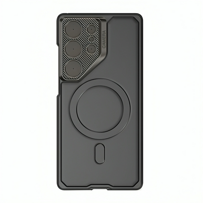 Lens Flip Cover Protective Metal Case with MagSafe