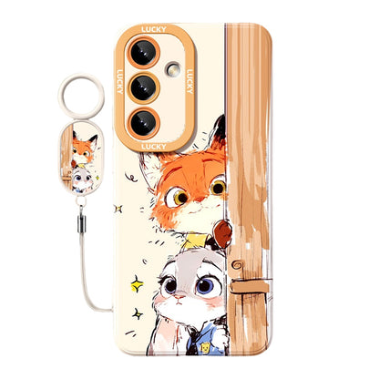 Zootopia Liquid Silicone Lanyard Case