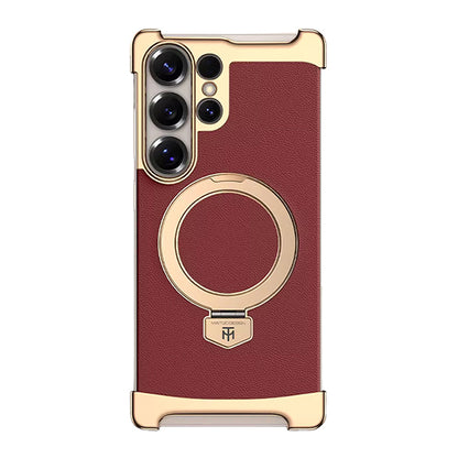 Foldable Stand Leather Case with MagSafe