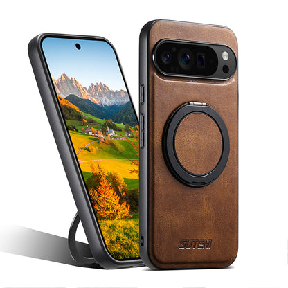 360° Rotating kickstand Leather Case with MagSafe