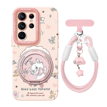 Marie Liquid Silicone Lanyard Case with Bracket