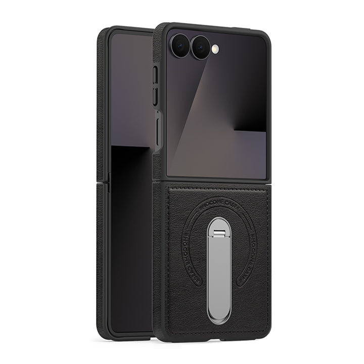 Folding Stand Business Leather Case