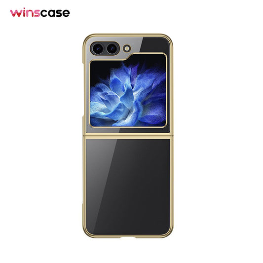 Samsung Galaxy Z Flip Series | Electroplated Transparent Mobile Phone Case