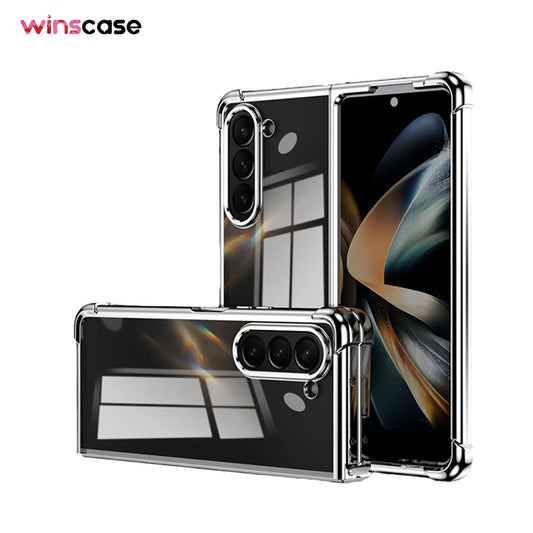 Samsung Series | Galaxy Z Fold5 Transparent Electroplating Mobile Phone Case