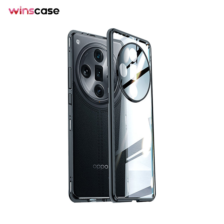 OPPO Series | Metal Magnetic Frame Double-Sided Glass Mobile Phone Case