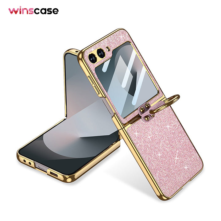 Samsung Galaxy Z Flip6 | Glitter Electroplated Ring Mobile Phone Case