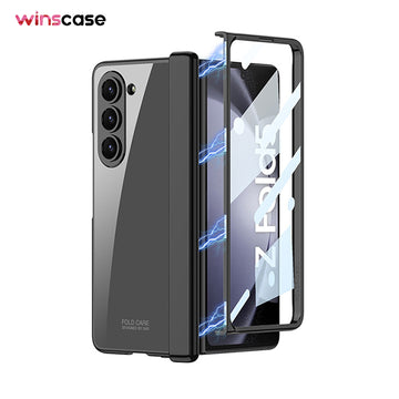 Samsung Series | Galaxy Z Fold5 Electroplated Transparent Mobile Phone Case