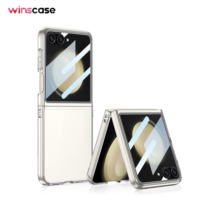 Samsung Series | Galaxy Z Flip5 Solid Color Transparent Mobile Phone Case