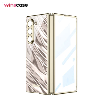 Samsung Galaxy Z Fold6 | Wave Pattern Electroplated Mobile Phone Case