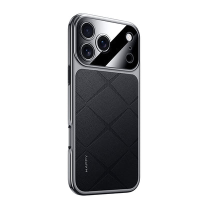 Electroplated Genuine Leather Pebbled Case