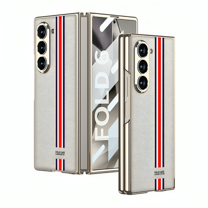 Folding Screen Electroplated Leather Case