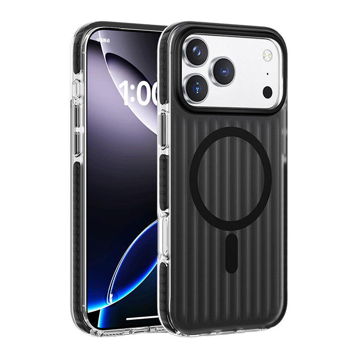 Wave Pattern Frosted Case with MagSafe