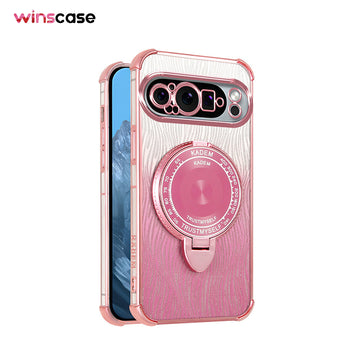 Google Series | Electroplated Glitter Rotating Stand Mobile Phone Case