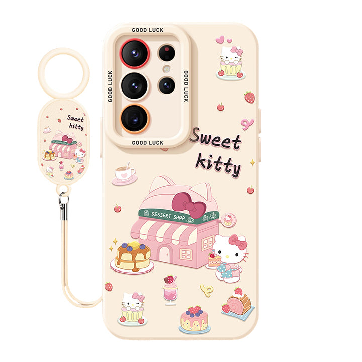 Hello Kitty Liquid Silicone Lanyard Case
