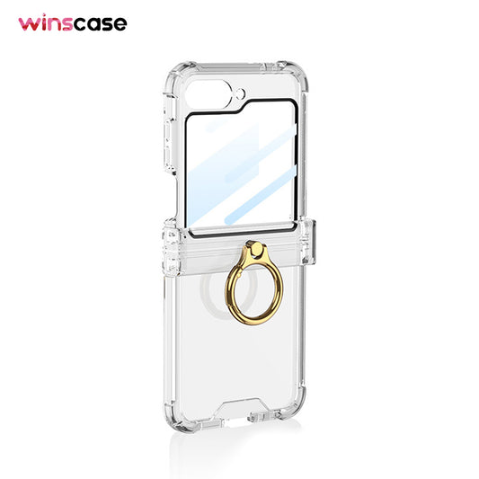 Samsung Series | Galaxy Z Flip6 Transparent Ring Phone Case