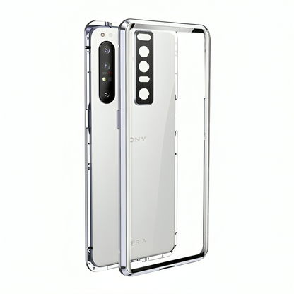 Metal Magnetic Frame Double-Sided Glass Case