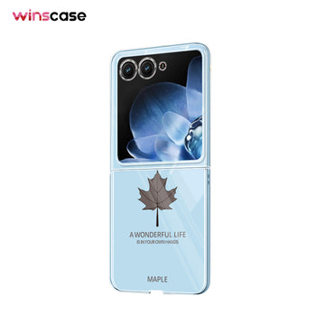 Motorola Series | Maple Leaf Transparent Phone Case