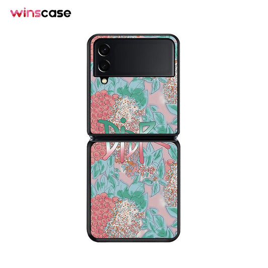 Samsung Galaxy Z Flip Series | “Gradient Flowers” Exclusive Design Leather Case