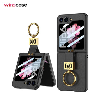 Samsung Series | Galaxy Z Flip6 Luxury Z Ring Holder Phone Case