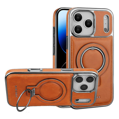 Integrated MagSafe Ring Business Leather Case