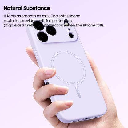Solid Color Liquid Silicone Case with MagSafe