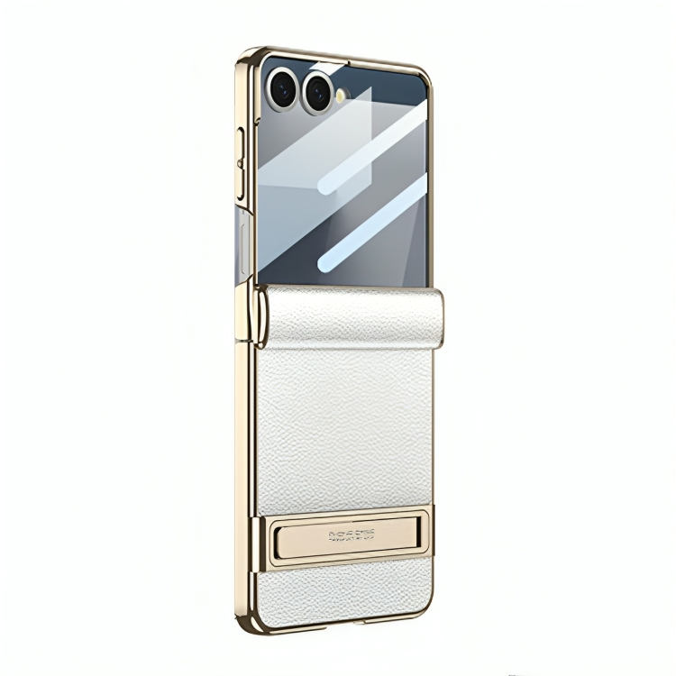 Invisible Bracket Leather Case