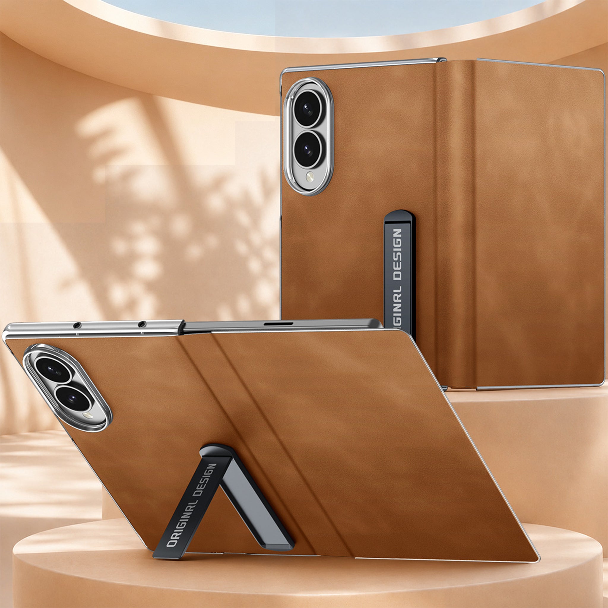 Retro Flip Leather Case with Kickstand
