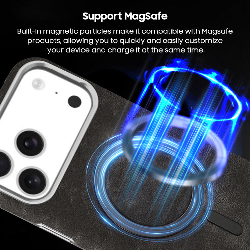 Luxury Business Leather Case with MagSafe