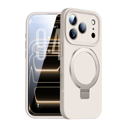 Rotating Bracket Liquid Silicone Case with MagSafe