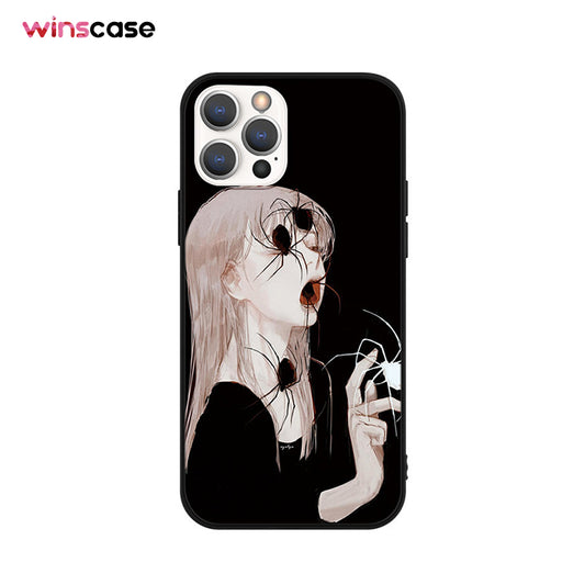 Halloween Series | iPhone Liquid Silicone Painted Soft Case - 2396NG-11